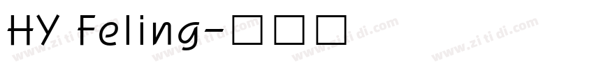 HY Feling字体转换